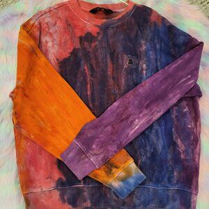 NWOT Watercolor Brushed Tie Dye Crewneck